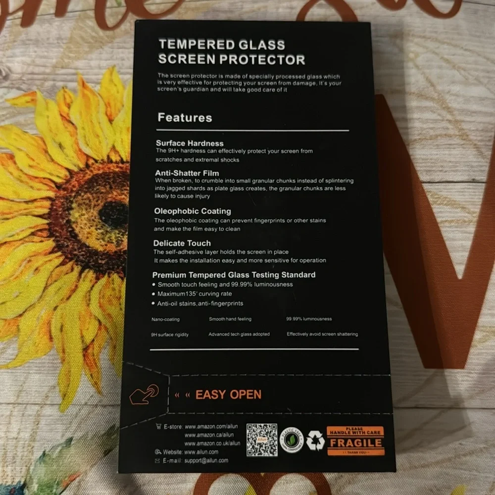 3 Pack Ailun Glass Screen Protector for iPhone XR 6.1‎ Tempered XR